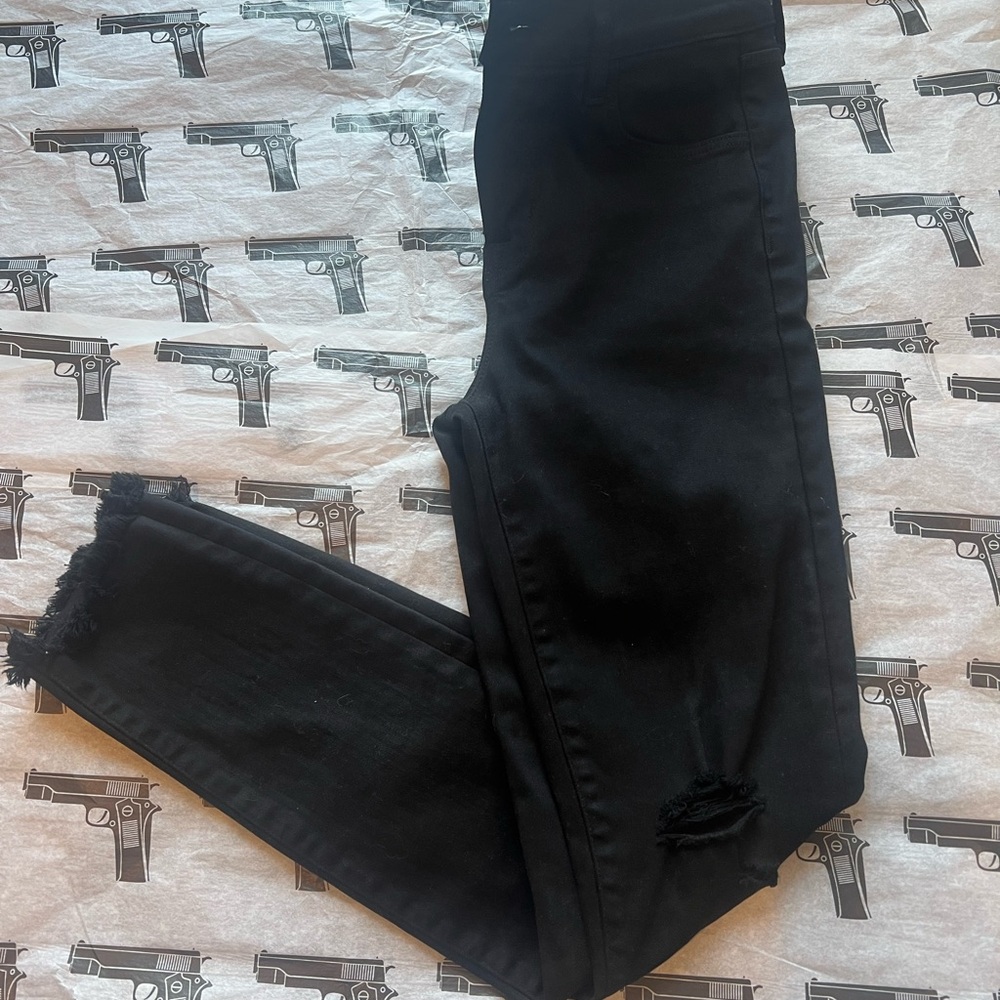 J Brand Black Skinny Jeans with Matte Finish